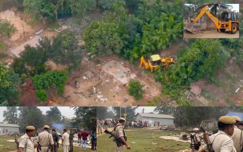 آسام میں مسماری مہم دوبارہ شروع، 580 سے زائد مکانات منہدم